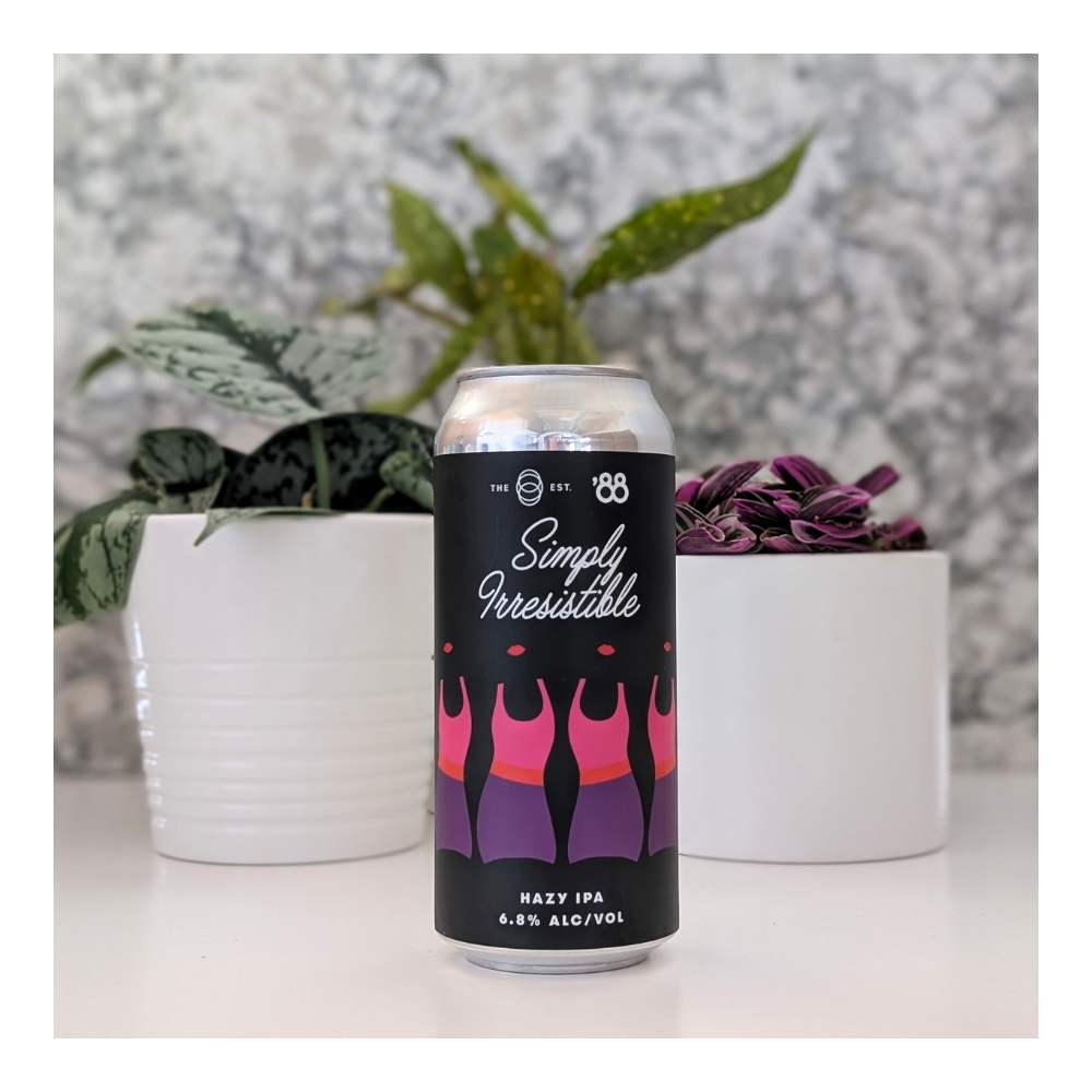 Simply Irresistible Hazy IPA by Eighty Eight Brewing Co. x The Establishment Brewing Company, beer label