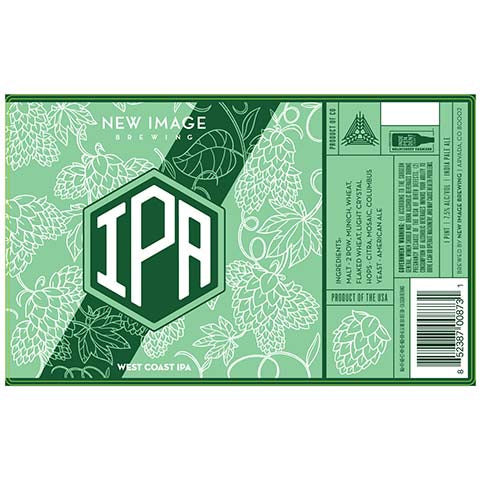 New Image IPA by New Image Brewing Co, beer label