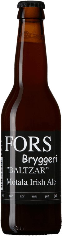 Baltzar Motala Irish Ale by Fors Bryggeri, beer label
