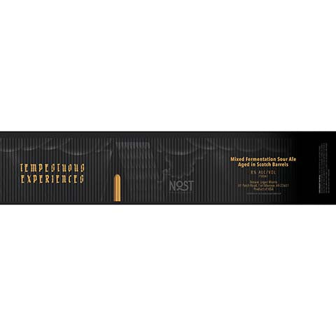 Nost Tempestuous Experiences Sour Ale by Nost Brewing Project, beer label