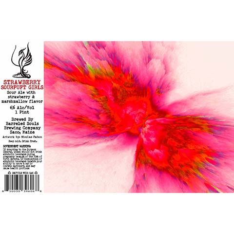 Barreled Souls Strawberry Sourpuft Girls Sour by Barreled Souls Brewing Company LLC, beer label
