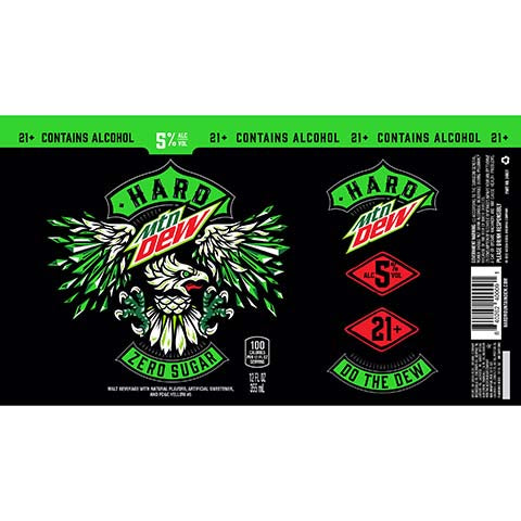 Green Rebel Hard Mtn Dew by Green Rebel Brewing Company, beer label