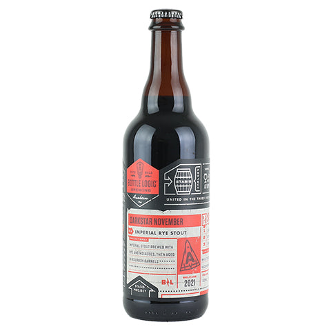 Bottle Logic Darkstar November Imperial Rye Stout 2021 by Bottle Logic Brewing, beer label
