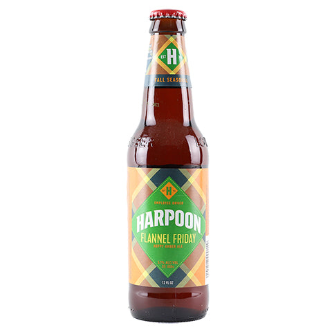 Harpoon Flannel Friday Hoppy Amber Ale by Harpoon Brewery, beer label