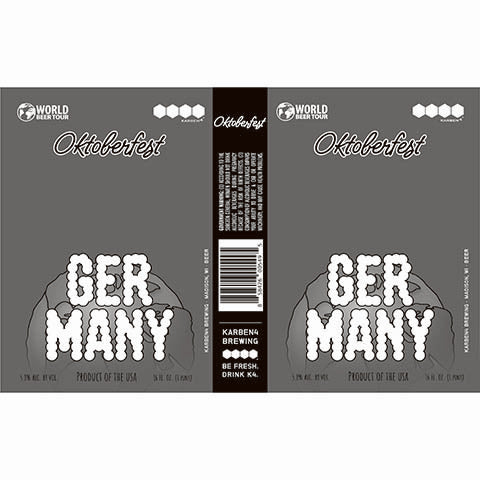 Karben4 Oktoberfest Germany by Karben4 Brewing, beer label