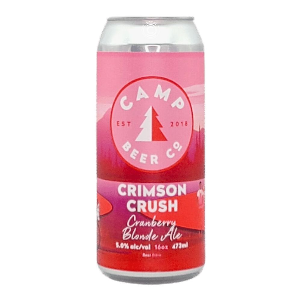 Crimson Crush Cranberry Blonde Ale by Camp Beer Co., beer label