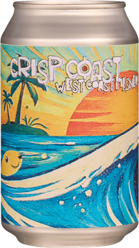 Crisp Coast West Coast Pilsner by Hop Notch Brewing, beer label