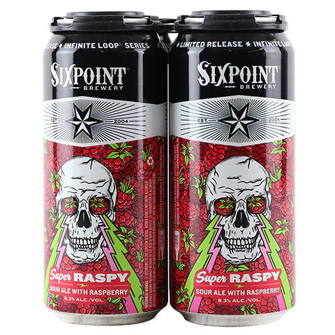 Sixpoint Super Raspy Sour Ale with Raspberry by Sixpoint Brewery, beer label