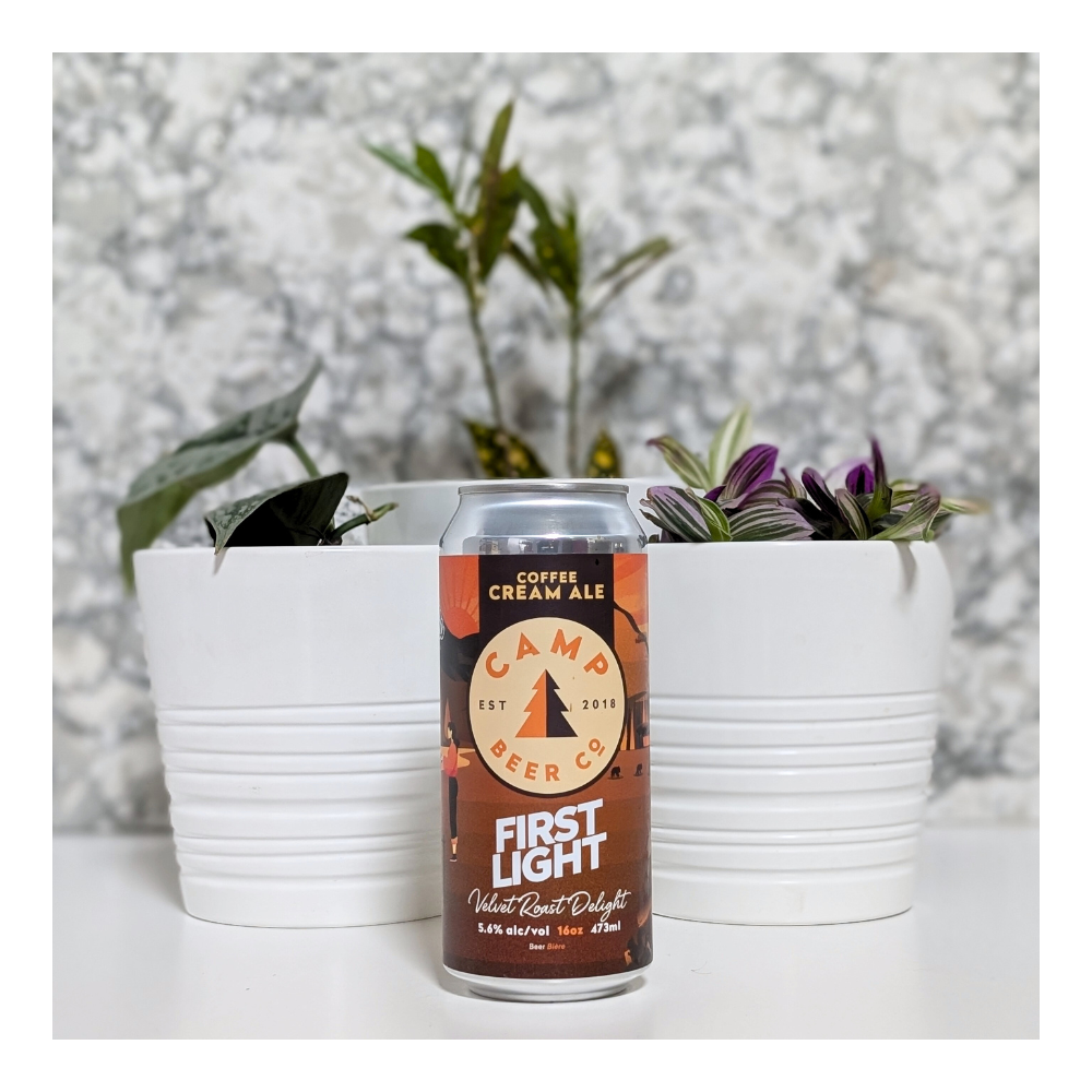 First Light Velvet Roast Delight by Camp Beer Co., beer label