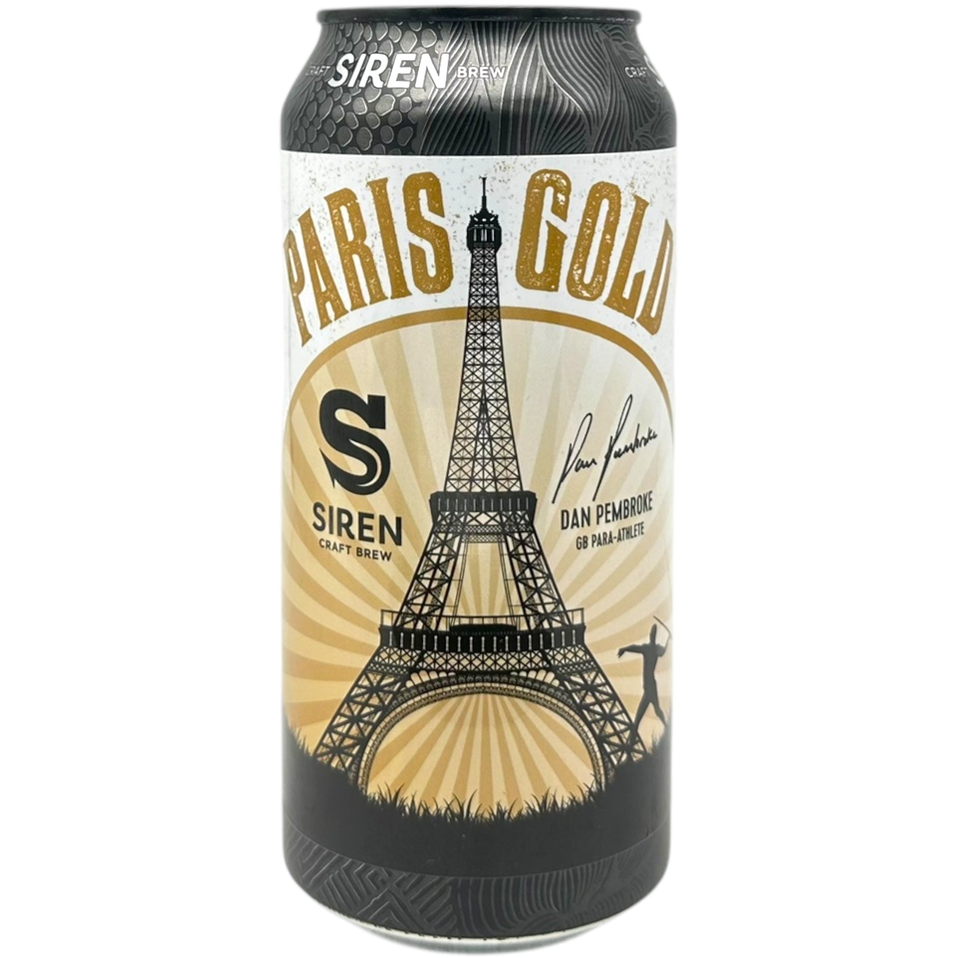 Siren x Dan Pembroke Paris Gold by Siren Craft Brew, beer label