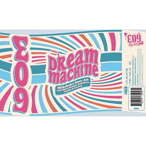 E09 Dream Machine Sour Ale by E09 Brewery LLC., beer label