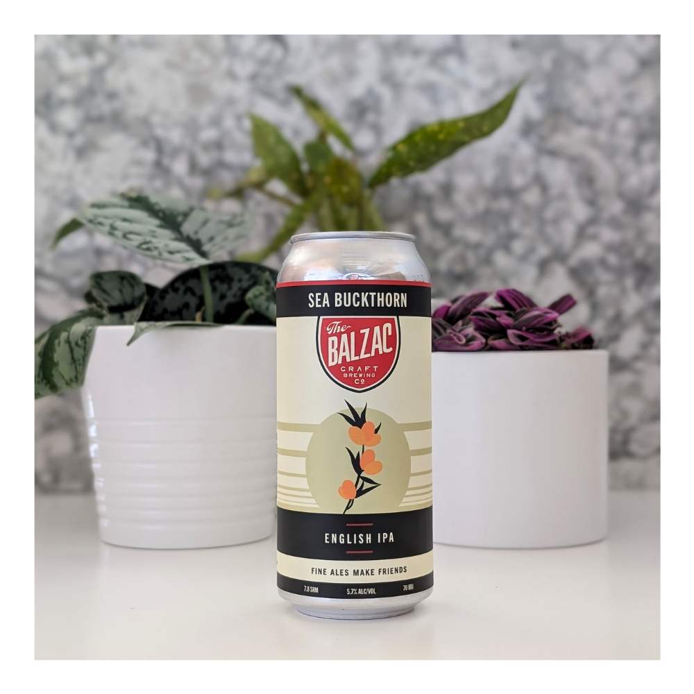 The Balzac Craft Brewing Co. Sea Buckthorn IPA by Balzac Craft Brewing Company, beer label