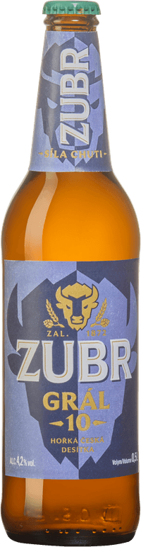 Zubr Gràl by Pivovar Zubr, beer label