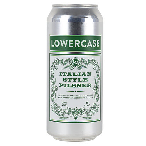 Lowercase Italian Style Pilsner by Lowercase Brewing, beer label