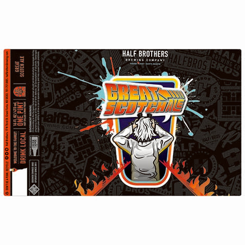 Half Brothers Great Scotch Ale by Half Brothers Brewing Company, beer label