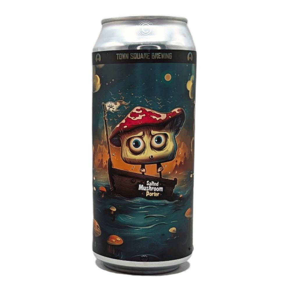 Co. Captain Fun Gus Salted Mushroom Porter by Town Square Brewing Co., beer label