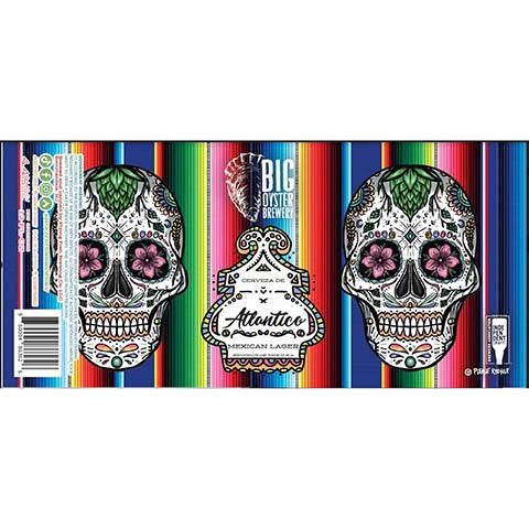 Big Oyster Atlantico Lager by Bone Haus Brewing, beer label
