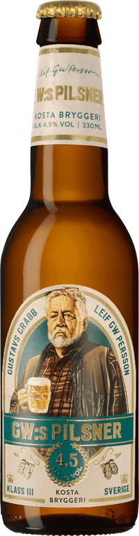 GW :s by Kosta Bryggeri, beer label