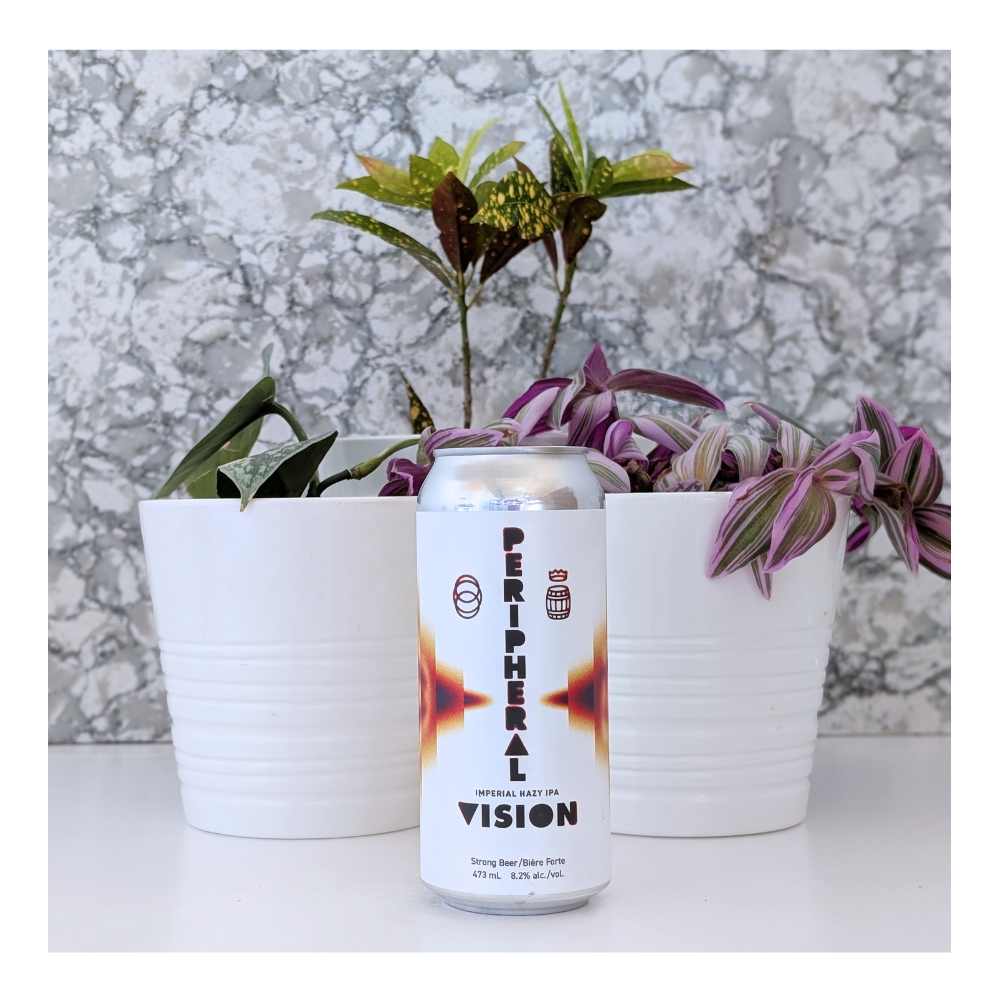 x Brasserie Du-Bas Canada Peripheral Vision Hazy Double IPA by The Establishment Brewing Company, beer label