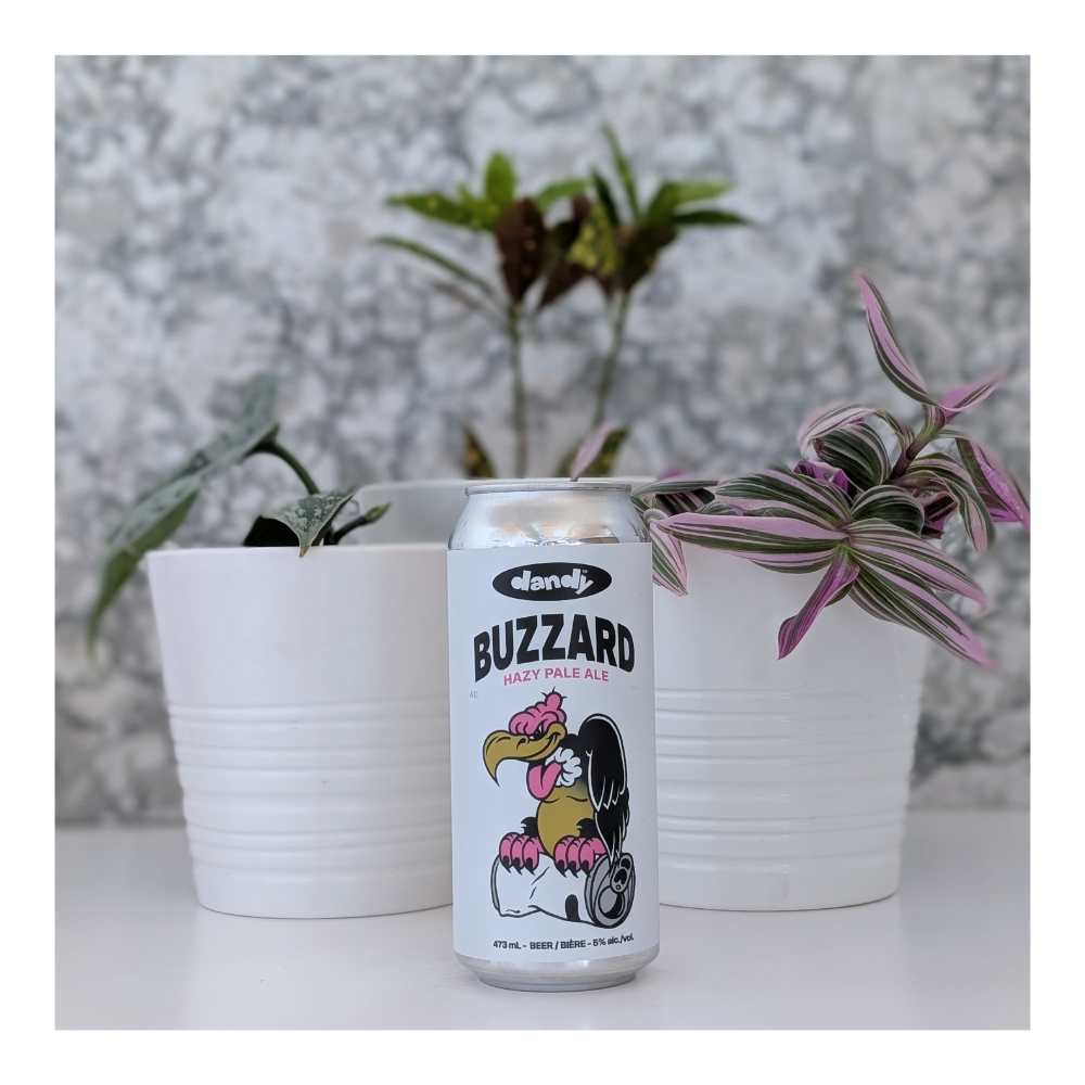 Buzzard Hazy Pale Ale by The Dandy Brewing Company, beer label