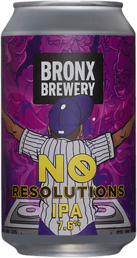 No Resolution by Bronx Brewery, beer label