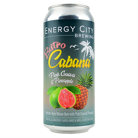 Energy City Bistro Cabana Pink Guava & Pineapple Sour by Energy City Brewing, beer label
