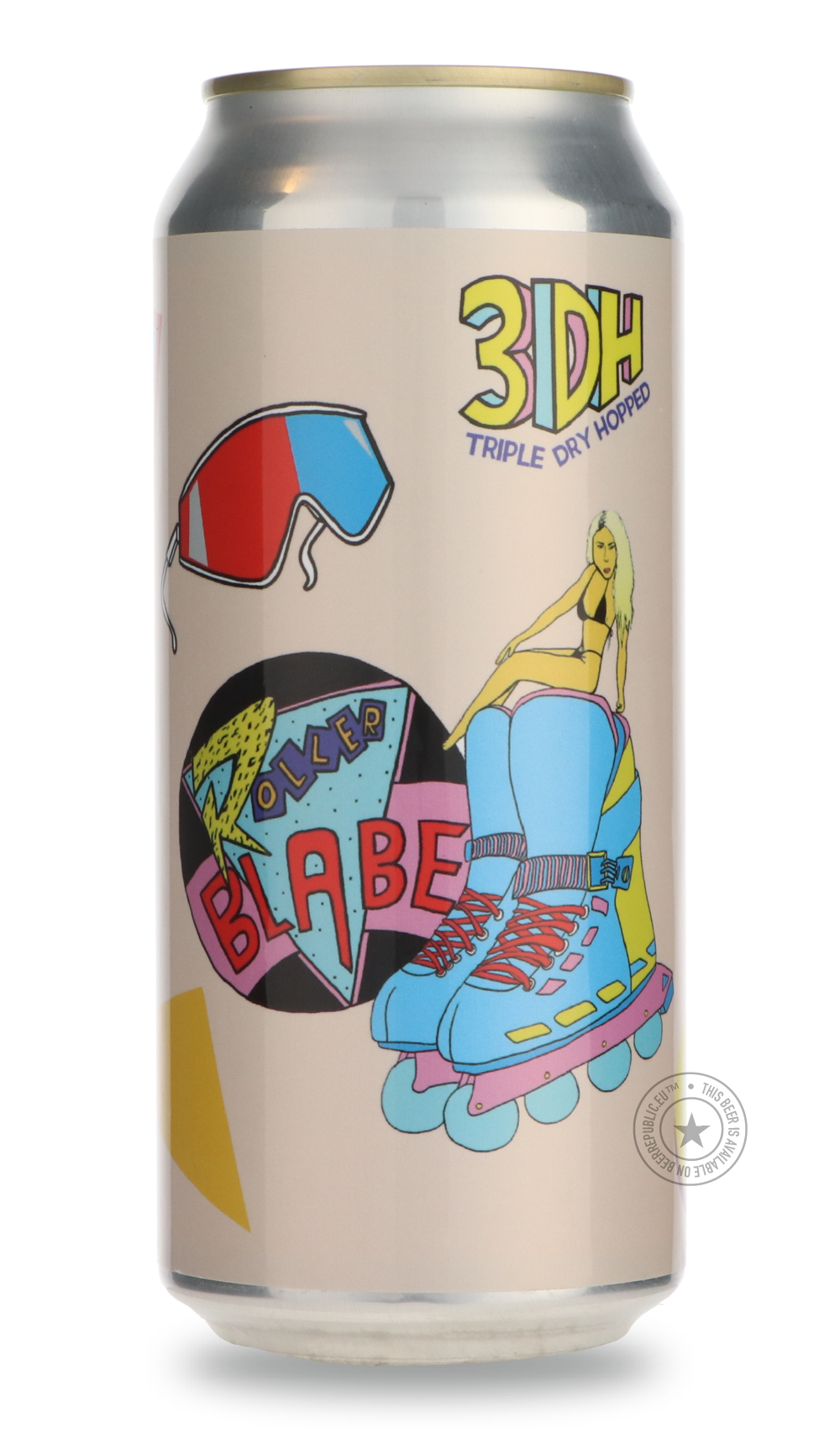 Roller Blabe 3DH by Hoof Hearted Brewing, beer label