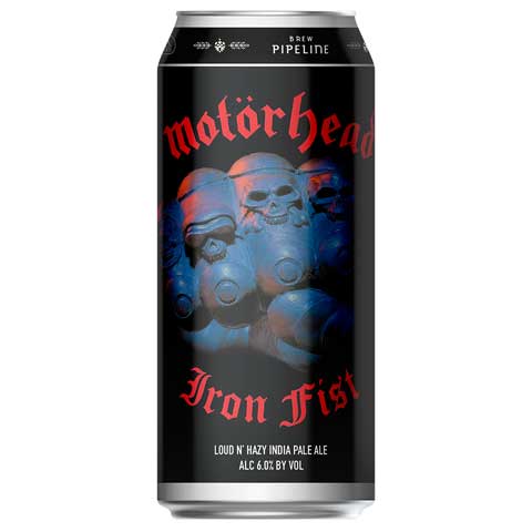 Motorhead Iron Fist Loud N' Hazy IPA by Motorhead, beer label