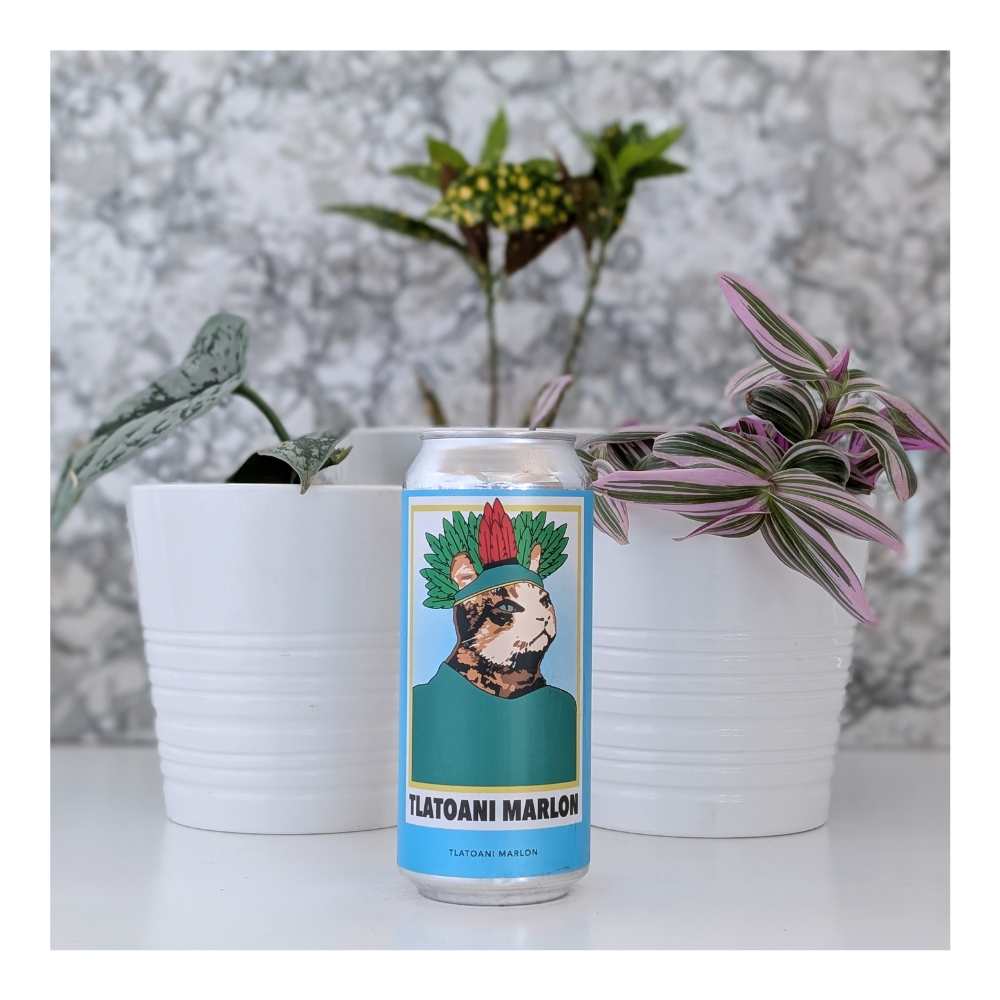 TLATOANI MARLON DDH Quadruple Hazy IPA by Evil Twin Brewing NYC, beer label