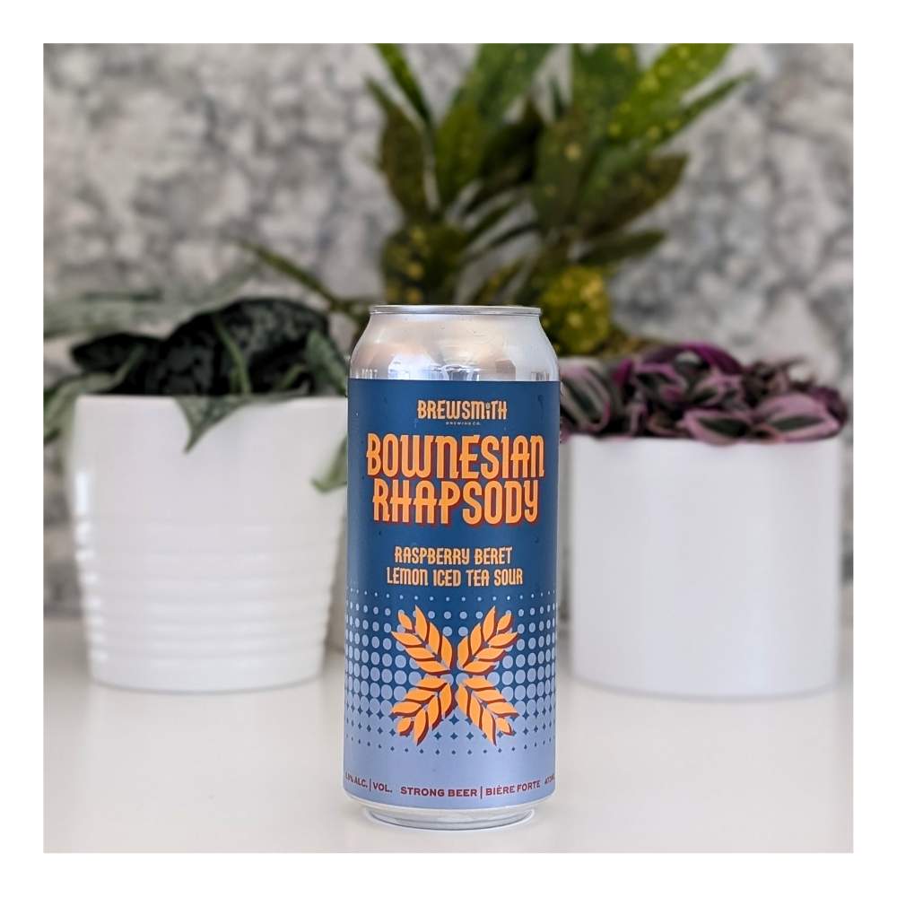 Bownesian Rhapsody - Raspberry Beret Lemon Iced Tea Sour by Brewsmith Brewing Co., beer label