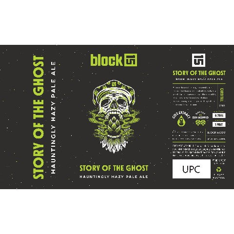 Block 15 Story of the Ghost Hazy Pale Ale by Block 15, beer label