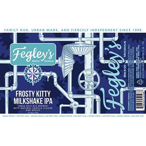 Fegley's Frosty Kitty Milkshake IPA by Fegley's Brew Works, beer label