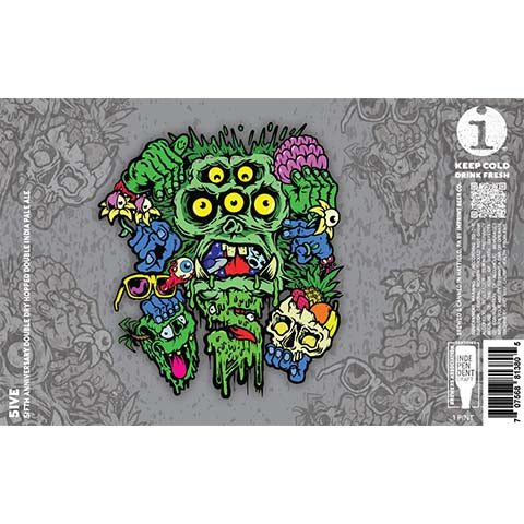 Imprint 51ft Anniversary DDH DIPA by Imprint Beer Company, beer label