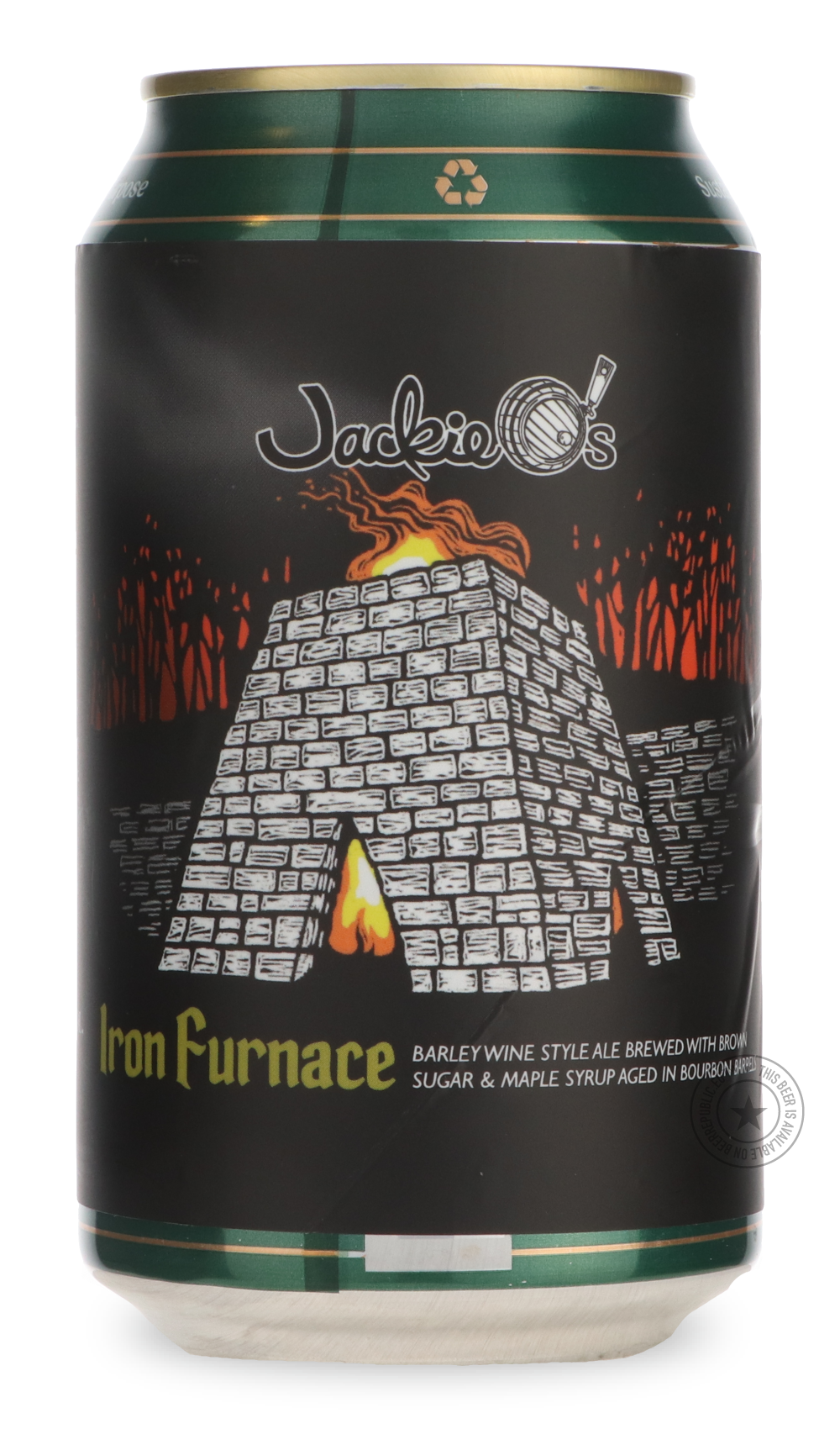 Iron Furnace by Jackie O's Brewery, beer label