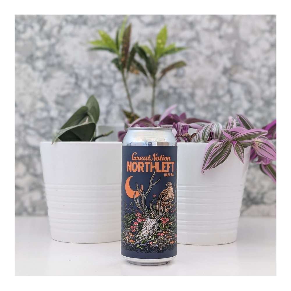 Brewing Northleft Hazy IPA by Great Notion Brewing, beer label