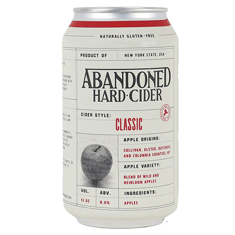 Abandoned Classic Hard Cider by Abandoned Hard Cider, beer label