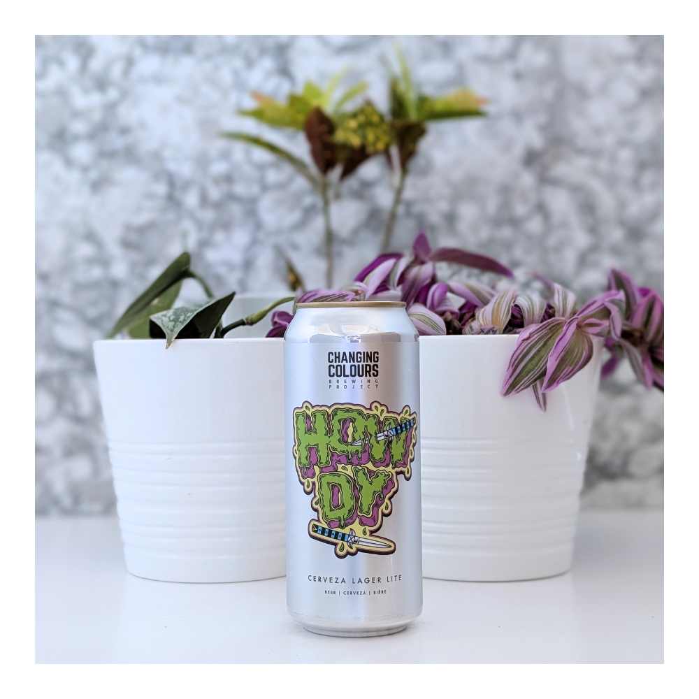 HOWDY Cerveza Lager Lite by Changing Colours Brewing Project, beer label
