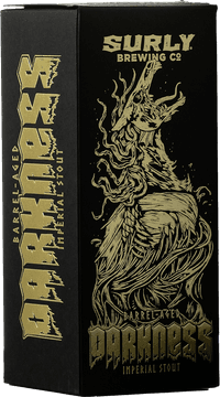 Barrel-aged Darkness 2025 by Surly Brewing Company, beer label