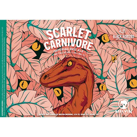 Melvin Scarlet Carnivore Imperial Red Ale by Melvin Brewing, beer label