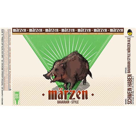 Tripping Animals Schwein Haben Bavarian Style Marzen Ale by Tripping Animals Brewing Co., beer label
