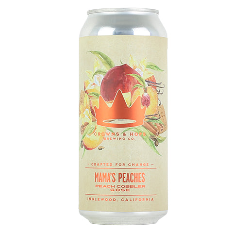 Crowns & Hops Mama's Peach by Crowns & Hops, beer label