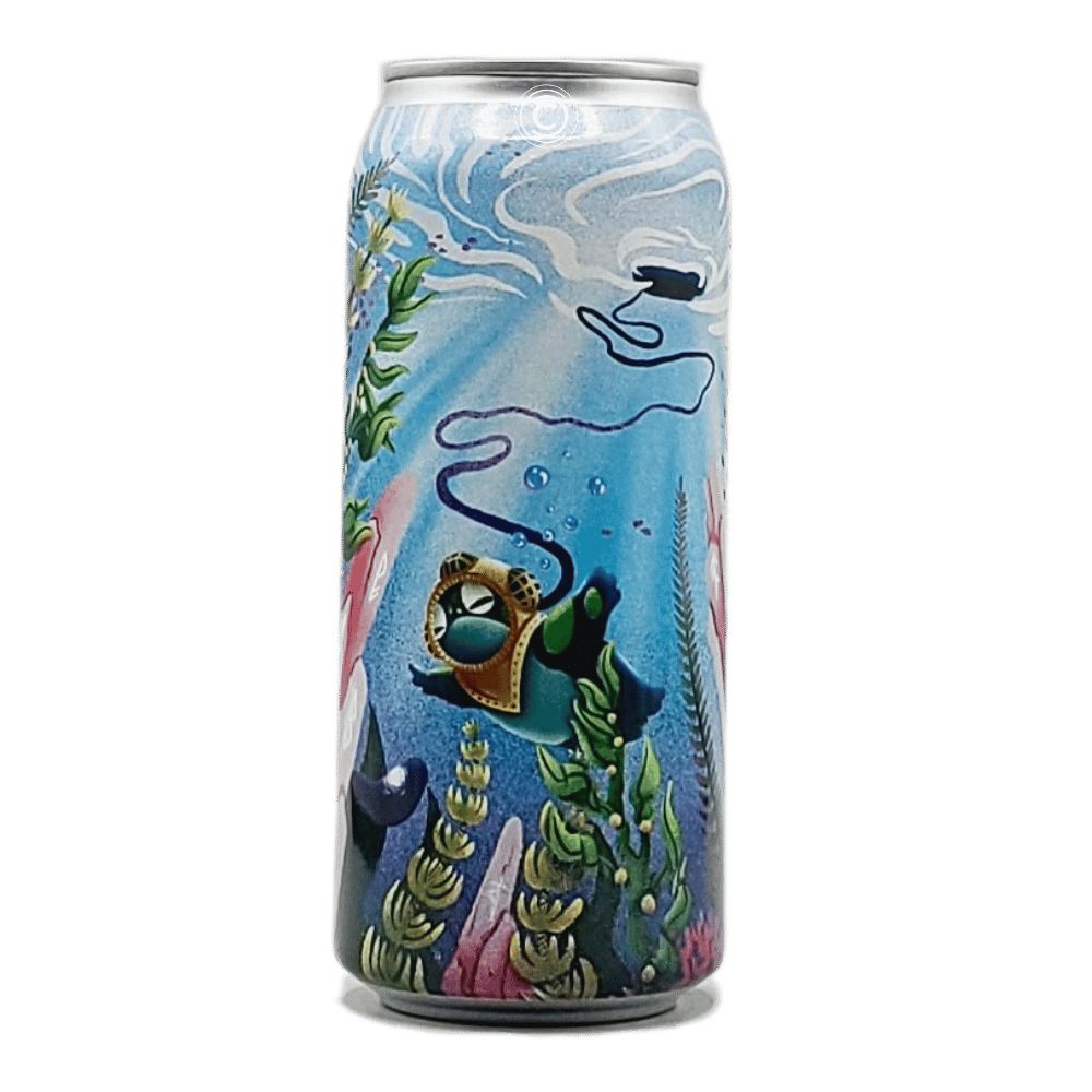 Corp Spires of the Sunken Tomb Hazy Double IPA by Curious Creatures Beer Corp., beer label