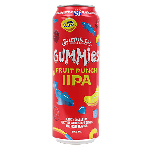 Sweetwater Gummies Fruit Punch IIPA by SweetWater Brewing Co, beer label