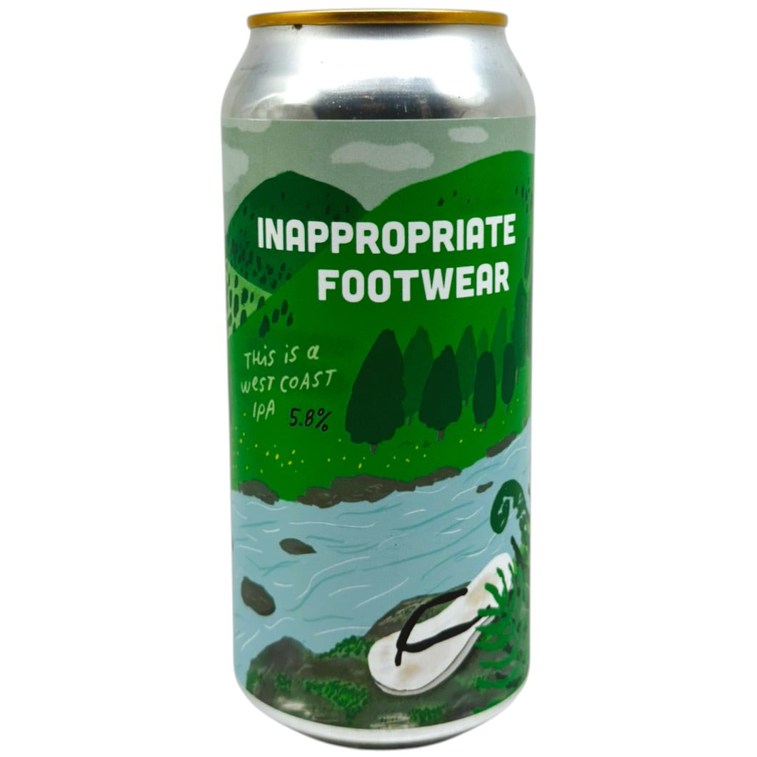 Pretty Decent Inappropriate Footwear by Pretty Decent Beer Co, beer label
