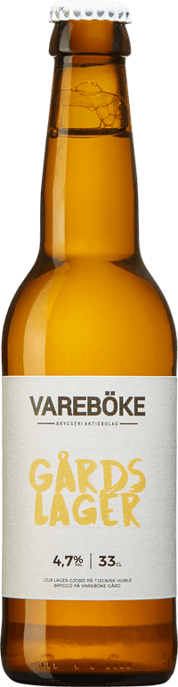 Gårdslager by Vareböke Bryggeri, beer label