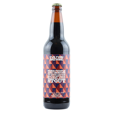 Evil Twin Some People Are Immune To Good Advice Maple Bourbon Barrel-Aged Stout by Evil Twin Brewing, beer label