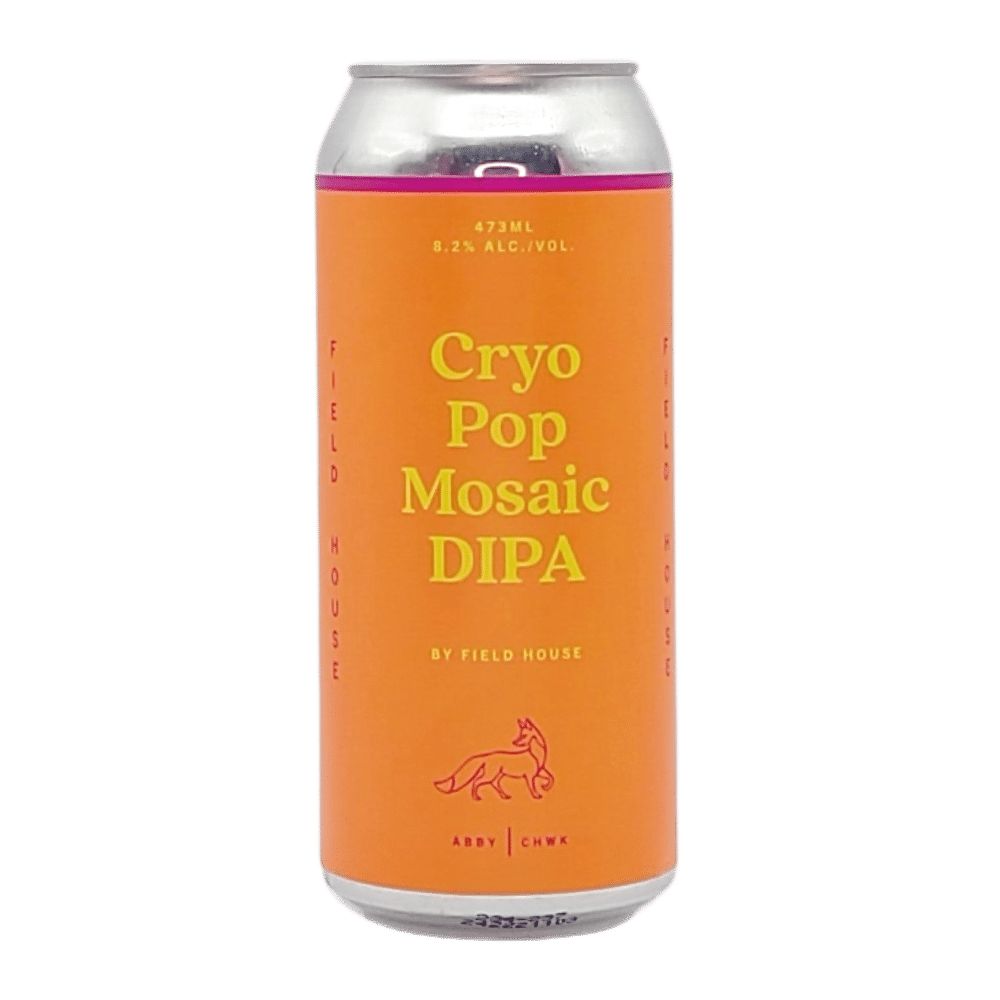Cryo Pop Mosaic Double IPA by Field House Brewing Co., beer label
