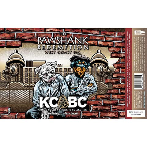 Kings County Brewers Collective The Pawshank Redemption IPA by Kings County Brewers Collective, beer label