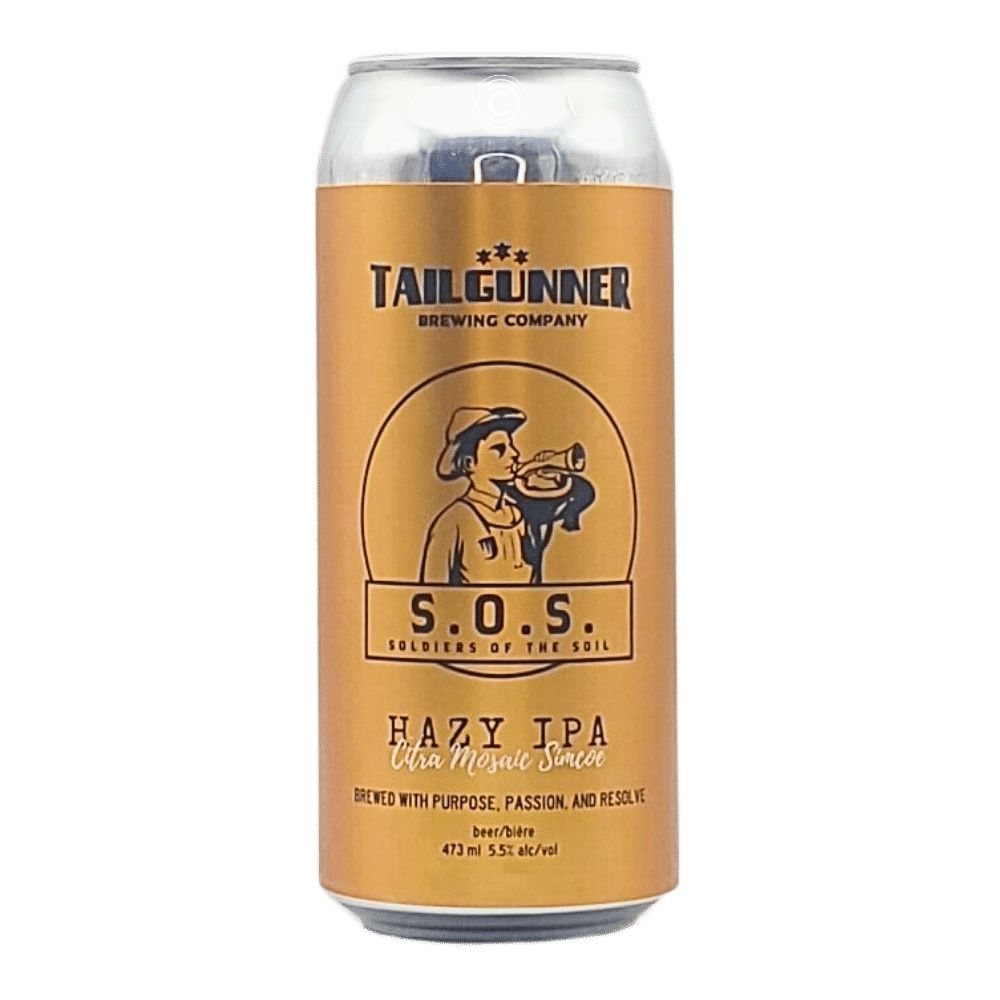 Co. S.O.S Hazy IPA Batch #4 by Tailgunner Brewing Company, beer label