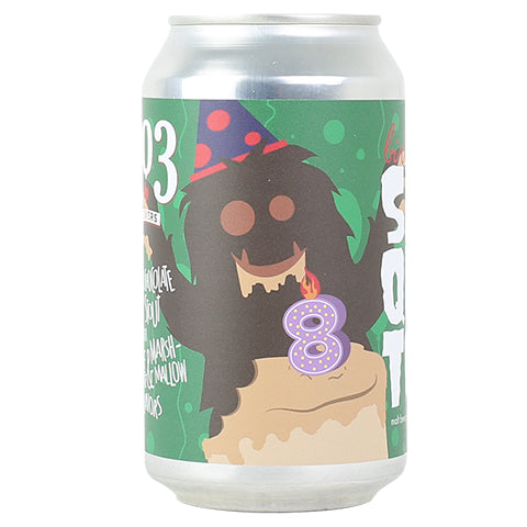 903 Brewers Birthday Sasquatch Stout by 903 Brewers, beer label